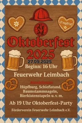 Plakat Oktoberfest Leimbach