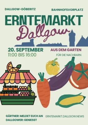 Veranstaltung: - F&Auml;LLT AUS - Erntemarkt Dallgow Sa 20.​09.​2025