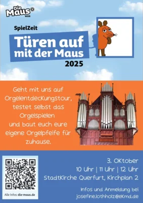 Plakat Orgelentdeckungstour in der Stadtkirche