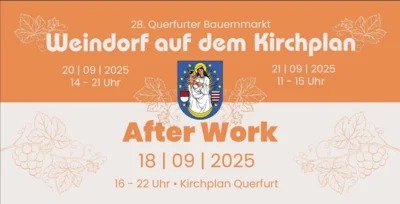 Plakat zur After-Work-Party am 18. September 2025