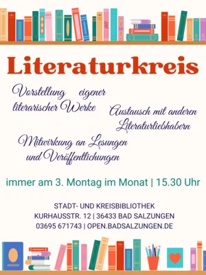 Literaturkreis in der Bibliothek