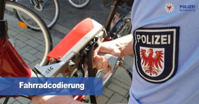 Fahrradcodierung (Polizei Brandenburg) (Bild vergr&ouml;&szlig;ern)