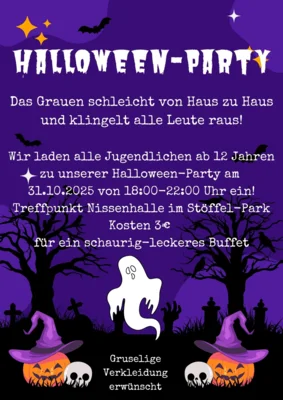 Veranstaltung: Abgesagt!!! Halloween Party Fr 31.​10.​2025