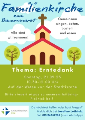 Plakat zur Familienkirche am 21.09.2025
