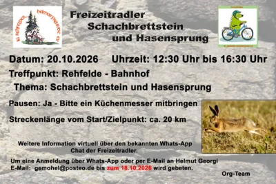 Info zur Jahresabschlusstour der Freizeitradler (Bild vergr&ouml;&szlig;ern)