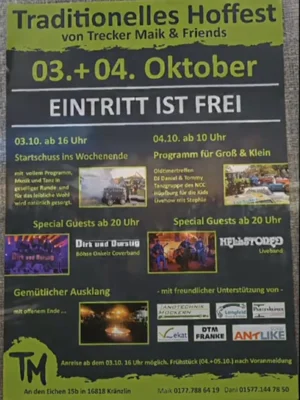 Foto des Flyers zum Hoffest (Bild vergr&ouml;&szlig;ern)