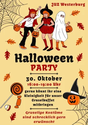 Veranstaltung: Halloween im JUZ Do 30.​10.​2025