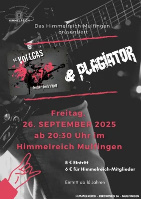 Veranstaltung: Himmelreich Mulfingen FC Vollgas & Plagiator Fr 26.​09.​2025