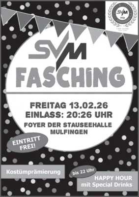 Veranstaltung: SVM Fasching Fr 13.​02.​2026