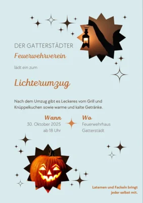 Plakat Lichterumzug Gatterstädt