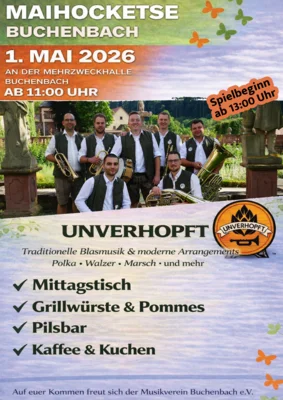 Veranstaltung: Mai Hocketse Buchenbach Fr 01.​05.​2026