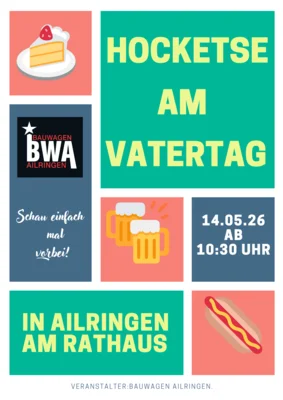 Veranstaltung: Vatertagshocketse Ailringen Do 14.​05.​2026