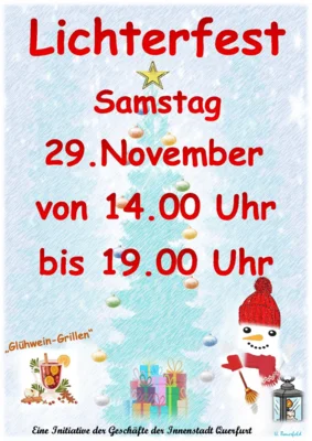 Lichterfest 2025 29. November 14 - 19 Uhr