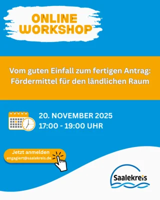 Online-Workshop Fördermittel für den ländlichen Raum