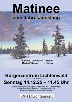 Matinee zum Jahresausklang