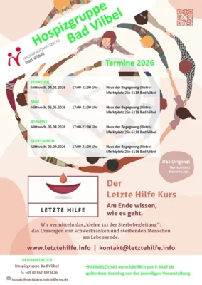 Veranstaltung: Letzte Hilfe Kurs Mi 02.​09.​2026