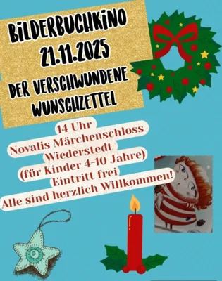 Veranstaltung: Bilderbuchkino - Der verschwundene Wunschzettel Fr 21.​11.​2025