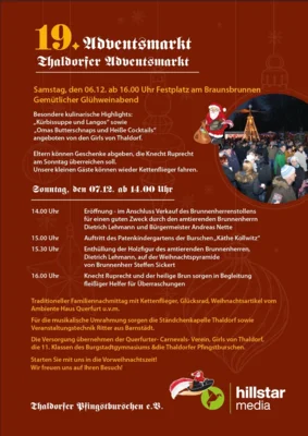 19. Adventsmarkt in Thaldorf am 6. und 7. Dezember