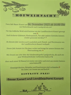 Hofweihnacht bei Bauer Kunert