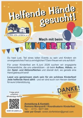 Helfende Hände für das Kinderfest