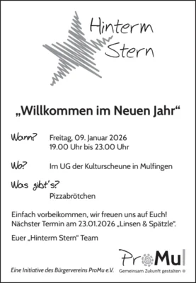 Veranstaltung: Willkommen im Neuen Jahr Fr 09.​01.​2026