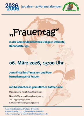 Veranstaltung: &bdquo;Frauentags-Veranstaltung&ldquo; Fr 06.​03.​2026