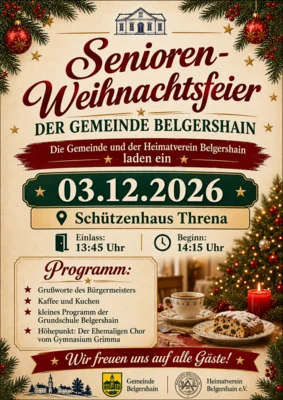 Plakat Seniorenweihnachtsfeier