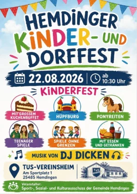 Plakat Kinder- und Dorffest 2026