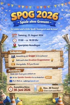 Flyer Spiele ohne Grenzen