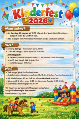 Flyer Kinderfest 2026