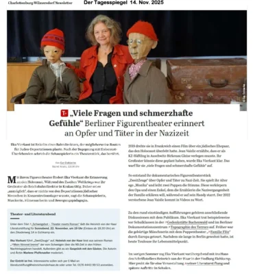 Der Tagesspiegel 14.11.25 K.Dobberke: Viele Fragen und schmerzhafte Gefühle - Ilka Vierkant
