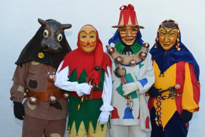 Die namensgebenden Hauptmasken der Gabelzünfte