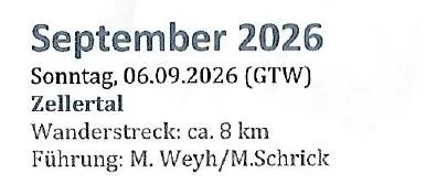 Veranstaltung: Wanderung Zellertal- PWV So 06.​09.​2026