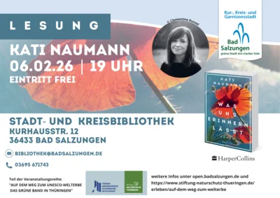 "Was uns erinnern l&auml;sst" Lesung mit Kati Naumann