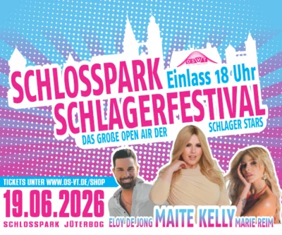 Veranstaltung: Schlosspark J&uuml;terbog - SCHLAGERFESTIVAL Fr 19.​06.​2026
