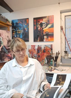 Bild 3: Stiller Moment im Atelier (Bild vergr&ouml;&szlig;ern)