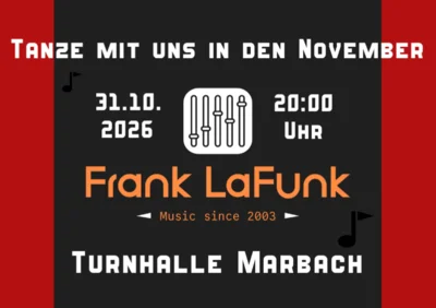 Herbstsause 2026 mit Frank la Funk