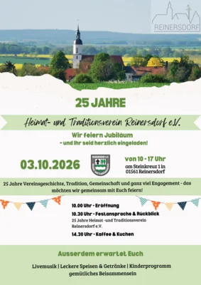 Jubiläum Reinersdorf Heimatverein (Bild vergr&ouml;&szlig;ern)
