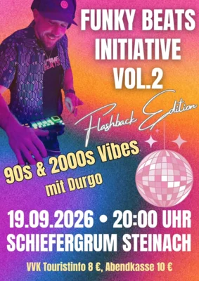 Veranstaltung: Funky Beats Initiative Vol. 2 Sa 19.​09.​2026