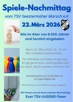 Veranstaltung: Spielenachmittag f&uuml;r Jung und Alt So 22.​03.​2026