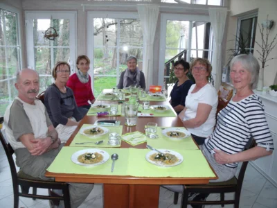 am Ende des Fastenkurses die Fastenbrechsuppe