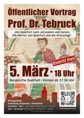 Vortrag über die Herren von Querfurt und die Kreuzzüge am 5. März in der Burgkirche