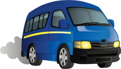 Clip eines Busses als Symbol für Ausflug