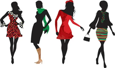 Clip mit vier Frauen als Symbol für Mode