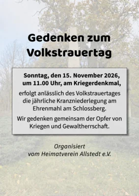 Kranzniederlegung Volkstrauertag