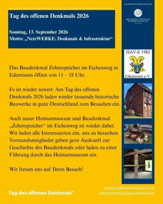 Einladung (Vorlage der Deutschen Stiftung Denkmalschutz)