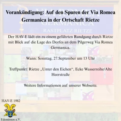 Vorankündigung
