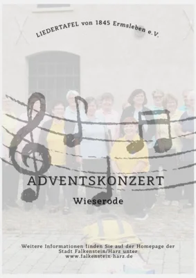 Bild mit Vorankündigung Adventskonzert Wieserode (Bild vergr&ouml;&szlig;ern)