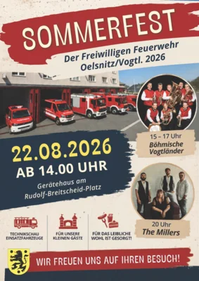 Plakat Sommerfest FF Oelsnitz 2026