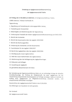 Einladung
